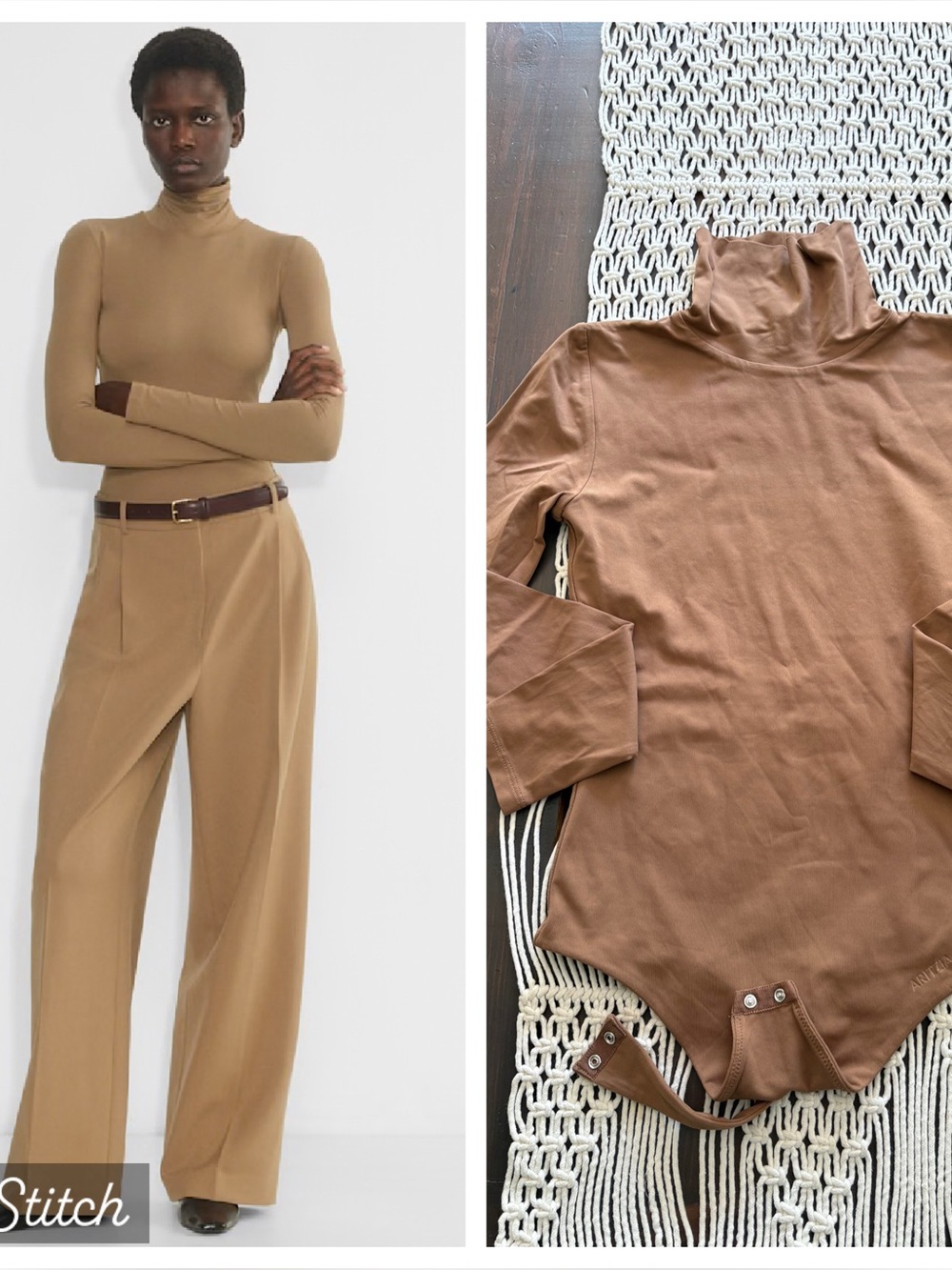Aritzia Contour mock neck bodysuit